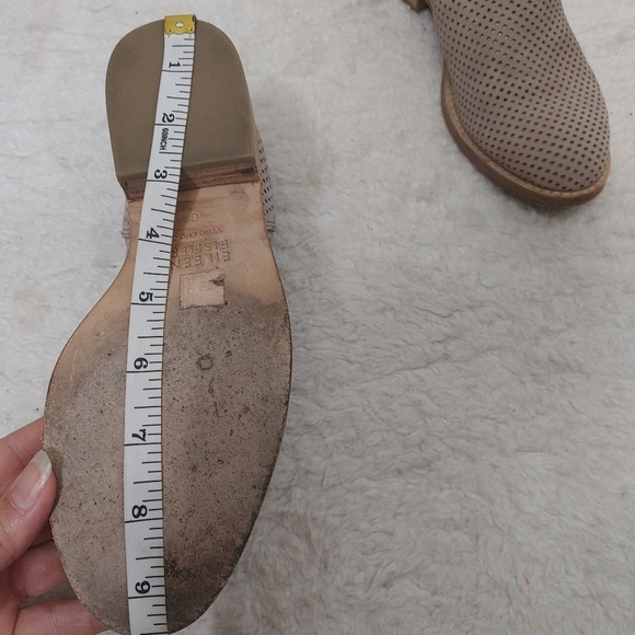 EILEEN Fisher Perforated Leather Ankle Boots 6 - Picture 14 of 15